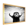 thumbnail image 2 of Designart 'Black and White Portrait Of A Spanish Bull I' Farmhouse Framed Art Print, 2 of 4