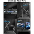 thumbnail image 5 of Dual Monitor Arm for 17-32 Inch Computer Screens, 22 lbs per Arm, Full Motion Monitor Desk Mounts for 2 Monitors, Gas Spring Desk Mount, 5 of 6
