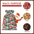 thumbnail image 7 of Fuzoiu Palm Leaves Flamingo Print Christmas Gift Bag,Burlap Gift Bag with Drawstring Closure & Hang Tag,Perfect for Holidays, Birthdays, and Special Occasions-Small, 7 of 7