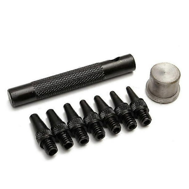 7pcs Interchanable Steel Hollow Puncher 2/2.5/3/3.5/4/4.5/5mm Diy Wor Tools Le