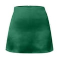 thumbnail image 4 of RUTAYY Women Mini A-Line Skirt High Waist Zipper Satin Ribbon Lined Skirt Solid Color Casual Travel Skirts, 4 of 8