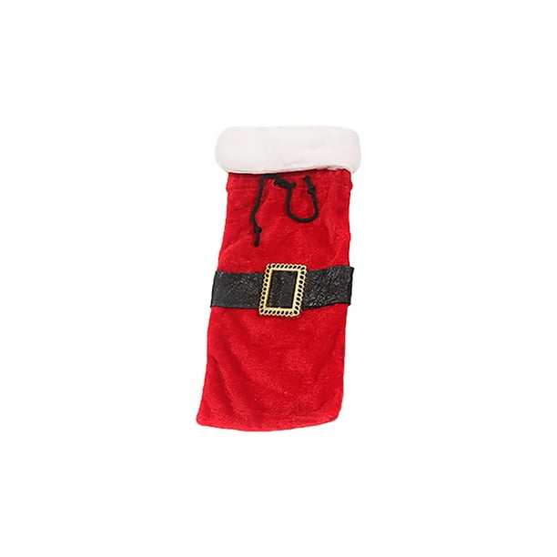 Adornos navideños Vestido Cinturón Ancianos Cubierta de botella de vino Wmkox8yii fhajkh3766