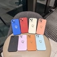 thumbnail image 2 of Compatible with iPhone 13 Case 6.1", Slim Soft Silicone Cute Plated Heart Pattern Full Camera Protection Shockproof Phone Case for Women Girls (Pink), 2 of 12
