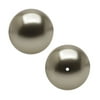 Swarovski Crystal, #5810 Round Faux Pearl Beads 4mm, 50 Pieces, Platinum