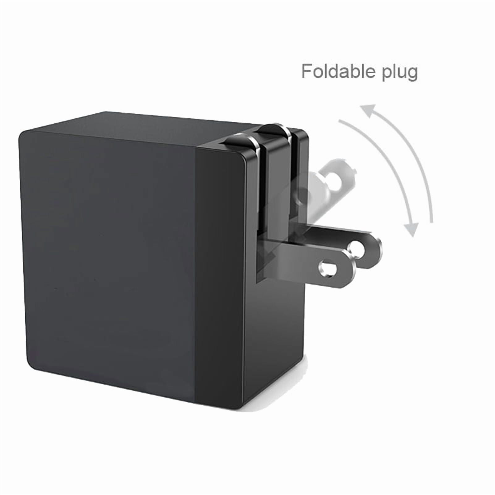30W Quick Home Charger w Retractable USB Cable for Samsung Galaxy A72 5G/A52 5G/A42 5G/A32 5G/A12 5G - 2-Port USB Type-C PD Travel, Type-C P3P Compatible With Galaxy A72 5G/A52 5G/A42 5G/A32 5G/A12 5G