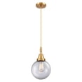 thumbnail image 3 of 447-1P-AC-G202-8 Innovations Lighting Beacon - 1 Light Cord Hung Mini Pendant-12.63 Inch Tall and 8 Inch Wide-Antique Copper Finish-Clear Glass Color, 3 of 7