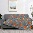 thumbnail image 2 of Yiaed Floral Squirrel Print Blanket Throw Blanket Soft Cozy Flannel Blanket for Home Bed Sofa Couch Chair-50"x40", 2 of 6