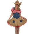thumbnail image 2 of Fun Shack Womens Wild West Cowgirl Costume Ladies Country Rodeo Doll Fancy Dress Halloween Brown M, 2 of 5