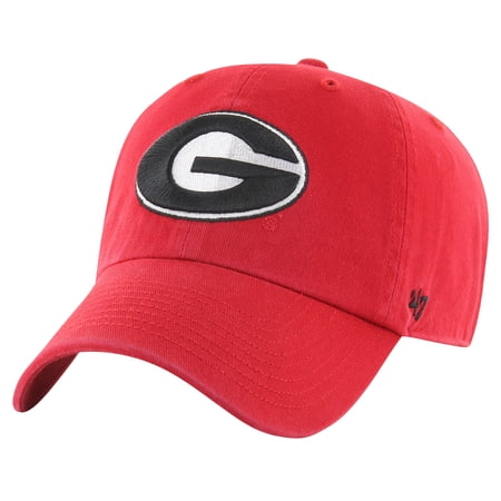 Youth 47 Red Georgia Bulldogs Clean Up Adjustable Hat