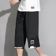 thumbnail image 2 of Bjutir Mens Shorts Casual Summer Shorts With Pockets Plus Size Pants Black 2Xl, 2 of 5