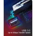 thumbnail image 3 of Estación de acoplamiento para disco duro Inateck RGB USB 3.0 con puerto USB-C, 3 of 6