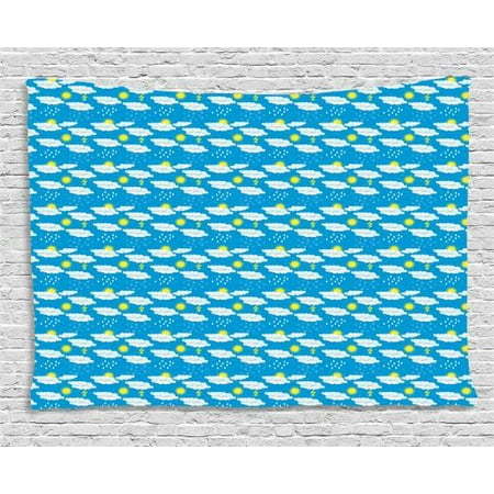 Blue And Yellow Tapestry Day Time Meteorology Snow Drizzle Thunderstorm Weather Forecast Wall Hanging Blue And Yellow Tapestry Day Time Meteorology Snow Drizzle Thunderstorm Weather Forecast Wall Hanging