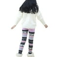 thumbnail image 3 of Girls Winter Floral Warm Leggings Kids Christmas Thicken Fleece Tights Pants 2-11 Years, 3 of 6