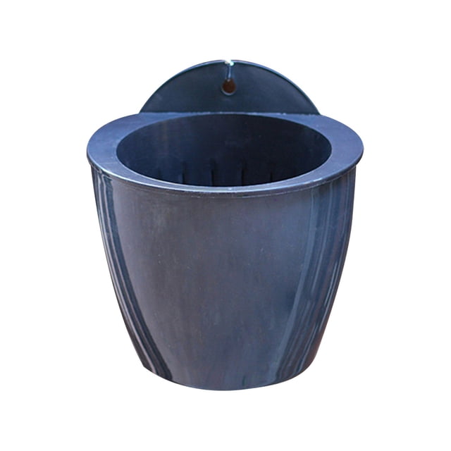 Flowerpots with Dish Ceramic, Automatic Water Absorption Lazy Flower Pot Water Culture Wall Hanging Basin, Flower Pots