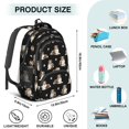 thumbnail image 5 of Australian Shepherd and Dog Paw Print Backpack for School, Cute School Bag with Adjustable Shoulder Straps and Padded Back, 16.9"x12.6"x5.9", 5 of 5