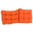 thumbnail image 2 of Blazing Needles 18-inch by 38-inch Solid Microsuede Tufted Chair Cushion, 2 of 2