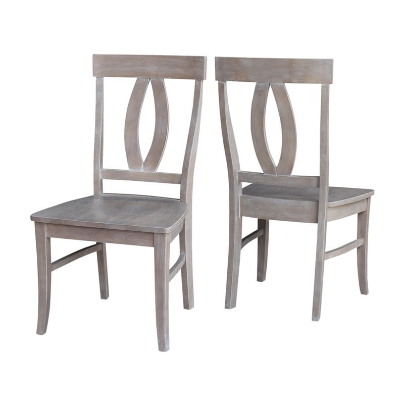 Pemberly Row Dining Chair In Weathered Gray Set Of 2
