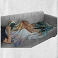 thumbnail image 6 of Venice Soft Flannel Fleece Throw Blanket, Watercolor Painting of Venice Serene Cityscape Antique Gondolas Scenic, Cozy Plush for Indoor and Outdoor Use, 60" x 80", Peach Pale Blue Red, by Ambesonne, 6 of 6