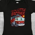 thumbnail image 4 of Inktastic Little Brother Fire Truck Boys Baby Bodysuit, 4 of 5