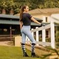 thumbnail image 4 of Horze Madison Women's Quick-Dry Silicone Grip Full Seat Lightweight Horse Riding Tights, 4 of 6