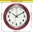 thumbnail image 5 of Infinity Instruments Gas Station Classic 12" Wall Clock - Red, 5 of 7