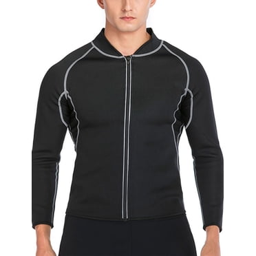 Wonderience Men's Waist Trainer Vest - Neoprene Sauna Workout Shirt