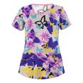 thumbnail image 1 of Danza sexy Las mujeres cimas de espuma casual espuma paisley impresión v cuello las cimas de enfermería del cuello de trabajo desgaste pullover suelto camisetas de ropa de vestir Danza sexy Casual suelto, 1 of 2