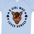 thumbnail image 4 of Inktastic A Girl Who Loves Horses Boys or Girls Baby Bodysuit, 4 of 5