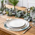 thumbnail image 2 of Blue Tulips Round 13 Inch Placemats Set of 8, Watercolor Flowers Butterfly Spring Farmhouse Blue HeatResistant Non Slip Place Mats for Dining Table, Wipeable Kitchen Table Mats for Housewarming, 2 of 9