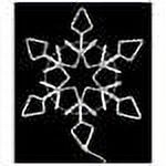 48" Pure White LED Lighted Rope Light Snowflake Commercial Christmas Decoration - image 2 of 2