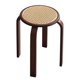 thumbnail image 3 of Taburete de ratán apilable, taburete ligero, redondo, tejido a mano, taburete de madera para sala de estar, , restaurante, decoración del, 3 of 9