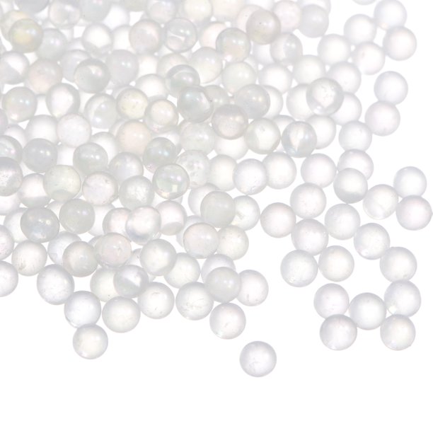 Resina Burbuja Cuentas 450 g 2,5-3mm Vidrio Sin Agujero Mini Relleno Cuentas Resina Suministros Accesorios para Joyería Fabricación Resina Moldes Bricolaje Artesanía, Transparente