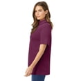 thumbnail image 3 of Woman Within Plus Size Ribbed Short Sleeve Turtleneck, 3 of 6