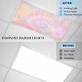 thumbnail image 4 of Rainbow Color Fluorescent Light Covers, Fantasy Colorful Ombre Swirl Magnetic Light Covers for Ceiling Lights, Fluorescent Ceiling Shade Filters for Classroom Bedroom Office 4x2Ft x 4PCS, 4 of 8