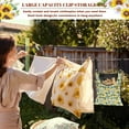 thumbnail image 5 of SEANATIVE Lemon Daisy Clothespin Pouch 2 Pack Soft Clothespin Bag with Hanging Hook Space-Saving Clothespin Storage Organize Clothespin Bag for Clothesline Outdoor Decor, 5 of 7