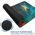 thumbnail image 3 of La Collision d'Étoiles Rouges et Vertes Tapis de Sourisimperméables,Caoutchou+multicoloreantidérapant Tapis de Souris de Jeu Tapis de Bureau pour Bureau Maison Jeu 31.5x15.7 Pouces, 3 of 7