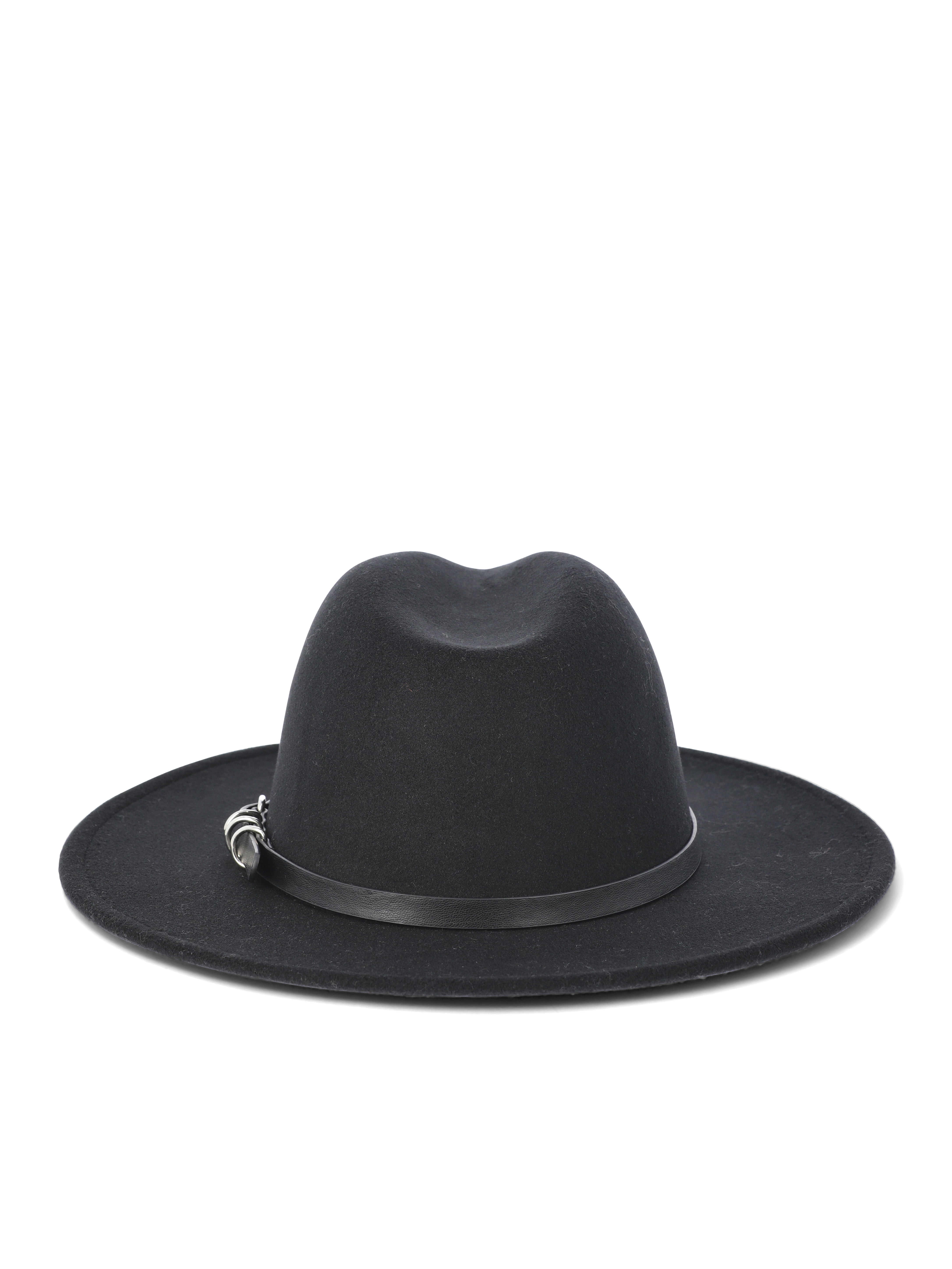 Time and Tru Women's Heather Fedora Hat, Blue Heather