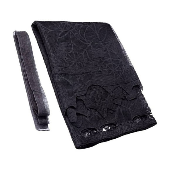 Matsuzay Pantalla de tela de araña con cinta de encaje negro, decoración /capa Iluminación y accesorios