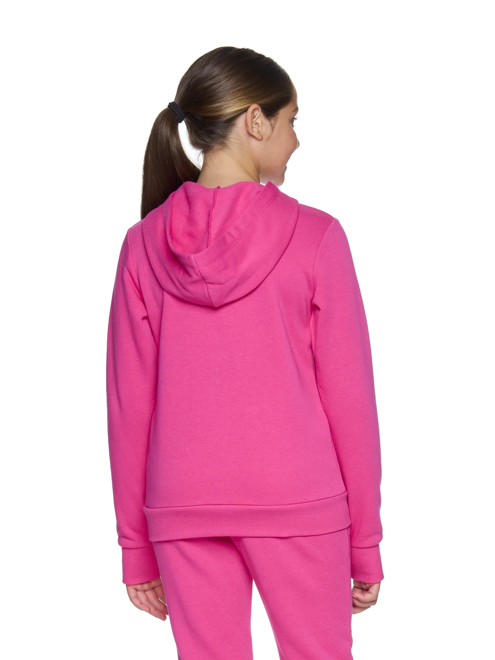 Reebok Girl’s Game Day Fleece Full Zip Hoodie, Sizes 4-18