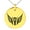 Gold, variant on Stainless Steel Greek Mythology Pegasus Engraved Small Medallion Circle Charm Pendant Necklace