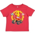 thumbnail image 3 of Inktastic Monster Truck 4th Birthday Boys or Girls Toddler T-Shirt, 3 of 5