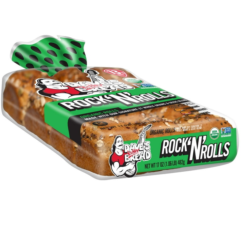 Dave's Killer Bread Rock 'N' Rolls, Organic Snack, Slider
