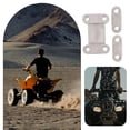 thumbnail image 3 of Raindrops Durable Aluminum Clamp Handlebar Riser for Atv and Dirt Bikes Silver Lightweight, 3 of 8