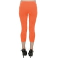 thumbnail image 3 of Vivian's Fashions Capri Leggings - Cotton, Misses Size (Orange, 1X), 3 of 3