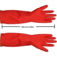 thumbnail image 2 of Kitchen Cleaning Waterproof Non-Slip Dishwashing Gloves-2 Pairs House Essentials Multi-Purpose Reusable Glove, 2 of 8