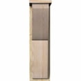 thumbnail image 2 of 8"W x 14"D x 30"H Crestline Rough Sawn Corbel w/Backplate, Douglas Fir, 2 of 9