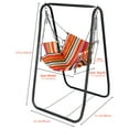 thumbnail image 2 of Hyasfey Chaise Balançoire avec Support, Hamac Robuste avec Support Inclus, Support de Balançoire pour Patio Intérieur Extérieur Cour, Capacité de Charge 440 Lb, 2 of 6