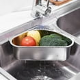 thumbnail image 3 of CNKOO Stainless Steel Sink Drain Filter Basket  Multifunctional Hanging Sink Filter Colander Drain Basket For Filtering Kitchen Waste And Washing Vegetables And Fruits, 3 of 15