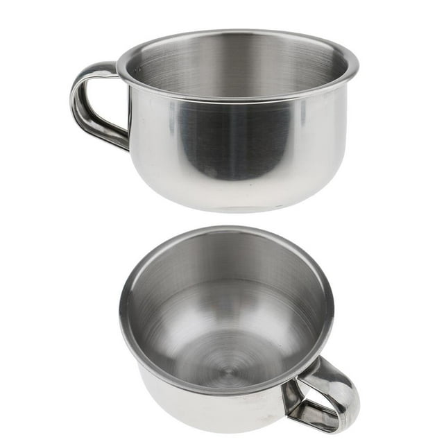 2 Piezas de acero Inoxidable Yinane taza de Afeitar para Hombres