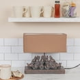 thumbnail image 2 of Creative Co-Op Resin Rabbit Table Lamp with Rectangle Linen Shade, Bronze Finish, 2 of 5